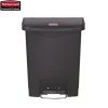 Kosz Slim Jim® Step-On 30L Resin Containers black